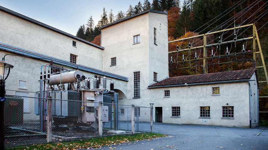 Aussenansicht Kraftwerk Klosters – Teilerneuerung erfolgreich abgeschlossen.