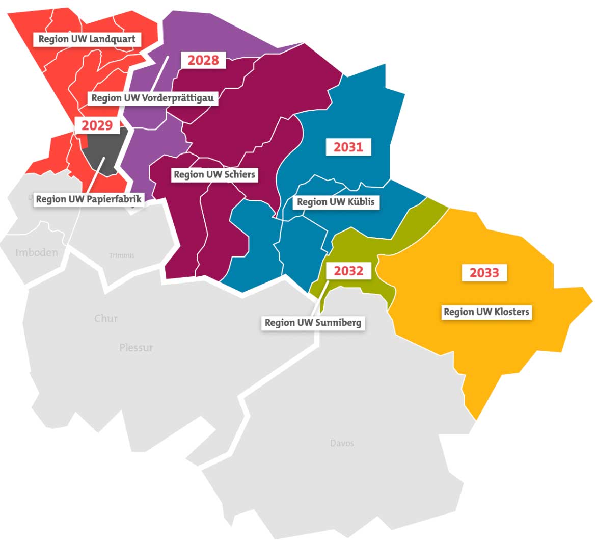 Geplante Netzspannungserhöhungen von Repower