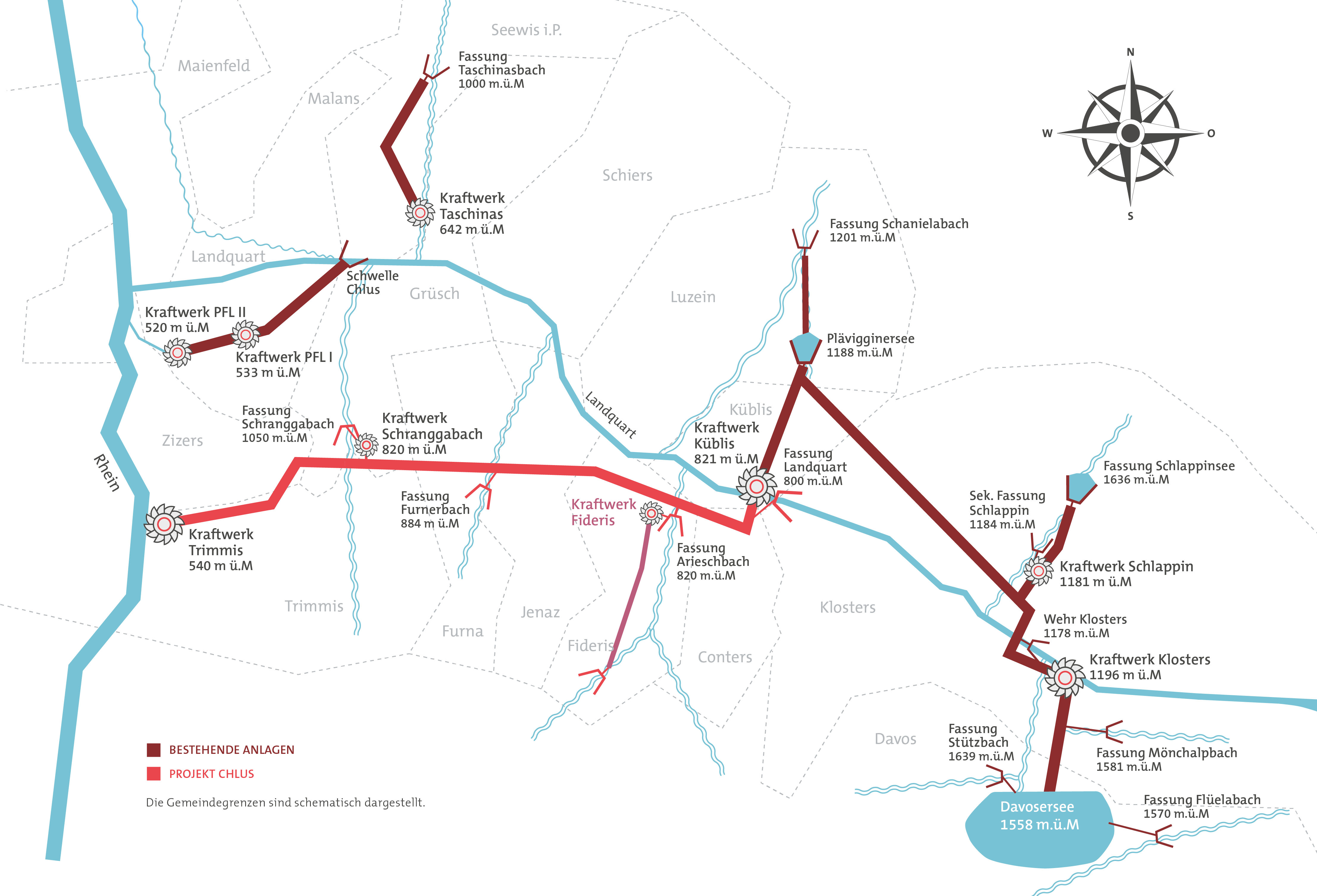 Das Projekt Chlus in der Grafik